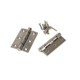From The Anvil Hinges Pewter Patina / Ball Bearing Hinges / 3" (76mm) From The Anvil - Pewter 3" Ball Bearing Butt Hinge (Pair) ss