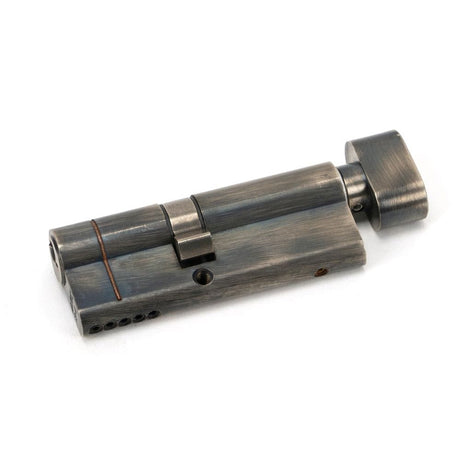 From The Anvil Locks & Latches Pewter Patina / Euro Cylinder & Turn / 35 x 45mm From The Anvil - Pewter 35/45T 5pin Euro Cylinder/Thumbturn