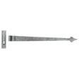 From The Anvil Hinges Pewter Patina / Hook & Band Hinges / 35" (889mm) From The Anvil - Pewter 35" Hook & Band Hinge - Cranked (pair)