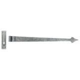 From The Anvil Hinges Pewter Patina / Hook & Band Hinges / 35" (889mm) From The Anvil - Pewter 35" Hook & Band Hinge - Cranked (pair)