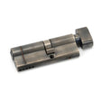 From The Anvil Locks & Latches Pewter Patina / Euro Cylinder & Turn / 35 x 45mm From The Anvil - Pewter 35T/45 5pin Euro Cylinder/Thumbturn