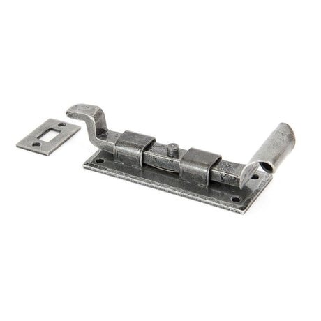 From The Anvil Accessories Pewter Patina / Cranked Surface Bolts / 100mm / 4" From The Anvil - Pewter 4" Cranked Door Bolt