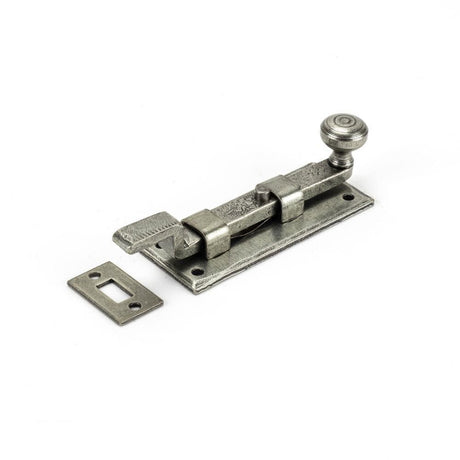 From The Anvil Accessories Pewter Patina / Cranked Surface Bolts / 100mm / 4" From The Anvil - Pewter 4" Cranked Knob Bolt