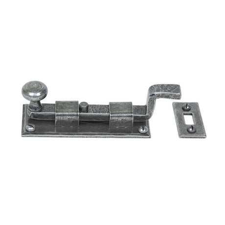 From The Anvil Accessories Pewter Patina / Cranked Surface Bolts / 100mm / 4" From The Anvil - Pewter 4" Cranked Knob Bolt
