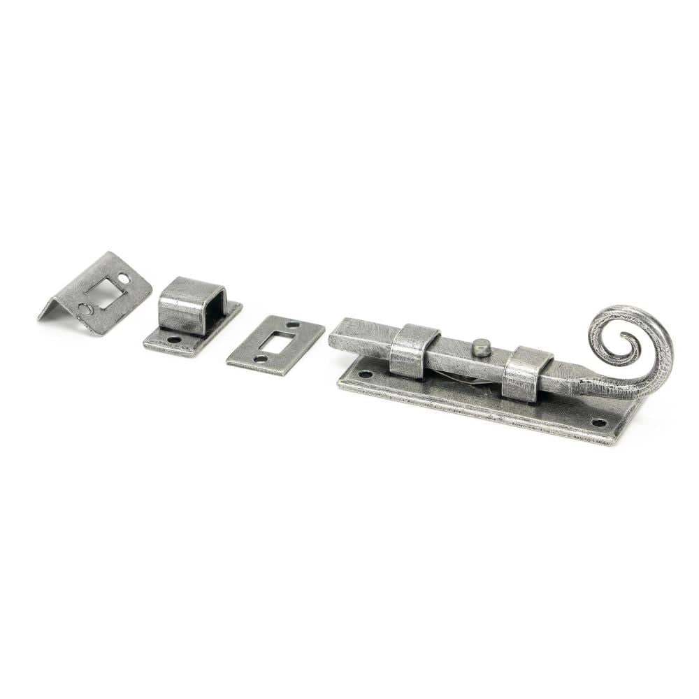 From The Anvil Accessories Pewter Patina / Straight Surface Bolts / 100mm / 4" From The Anvil - Pewter 4" Monkeytail Universal Bolt
