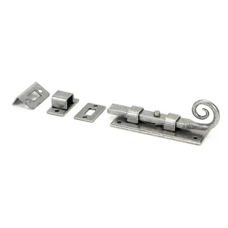 From The Anvil Accessories Pewter Patina / Straight Surface Bolts / 100mm / 4" From The Anvil - Pewter 4" Monkeytail Universal Bolt