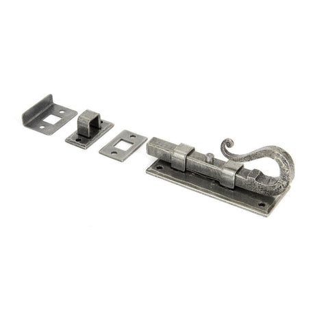 From The Anvil Accessories Pewter Patina / Straight Surface Bolts / 100mm / 4" From The Anvil - Pewter 4" Shepherd's Crook Universal Bolt