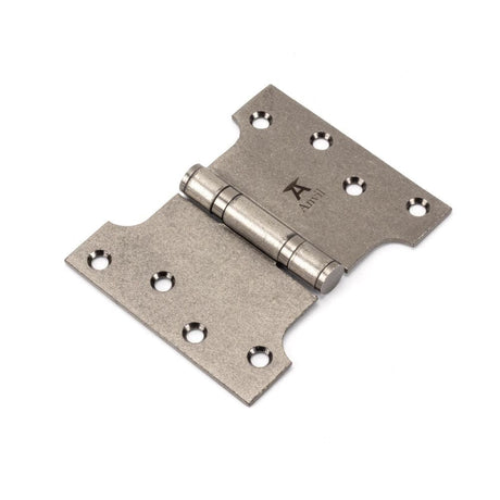 From The Anvil Hinges Pewter Patina / Parliament Hinges / 4" x (102mm) From The Anvil - Pewter 4" x 3" x 5" Parliament Hinge (pair) ss
