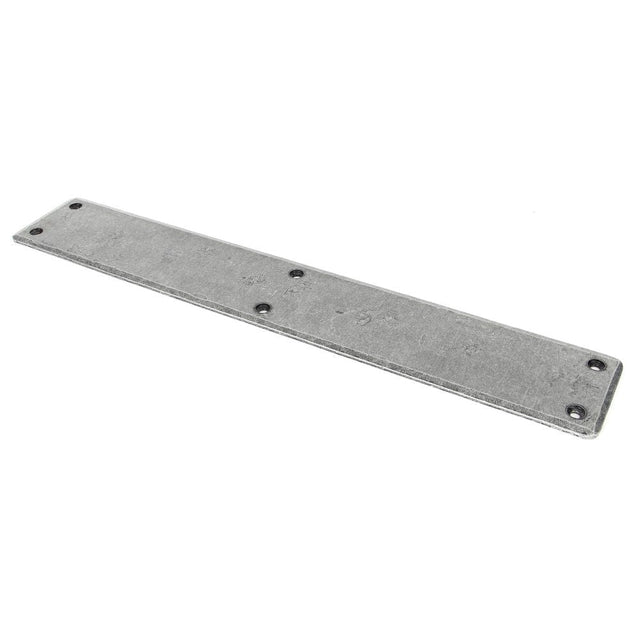 From The Anvil Door Furniture Pewter Patina / Finger Plates / 400 x 66mm From The Anvil - Pewter 400mm Plain Fingerplate