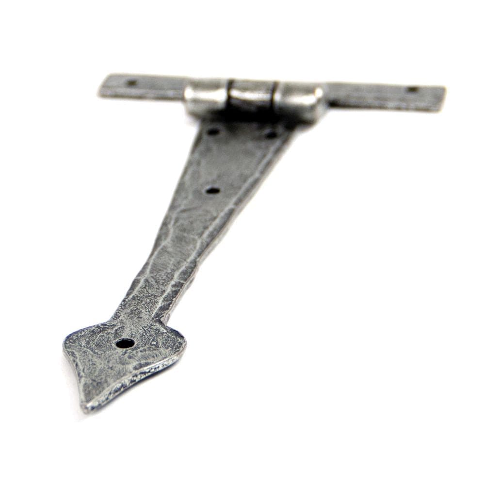 From The Anvil Hinges Pewter Patina / Tee Hinges / 6" (152mm) From The Anvil - Pewter 6" Arrow Head T Hinge (pair)