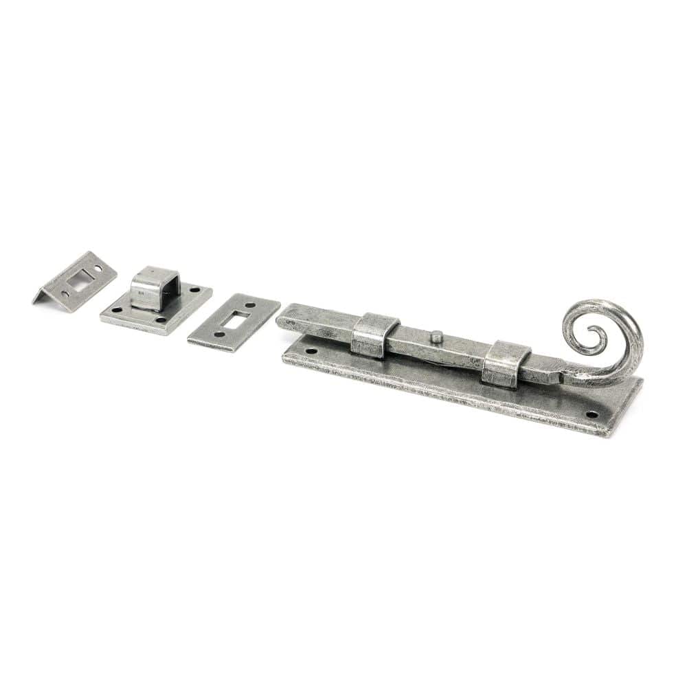 From The Anvil Accessories Pewter Patina / Straight Surface Bolts / 150mm / 6" From The Anvil - Pewter 6" Monkeytail Universal Bolt