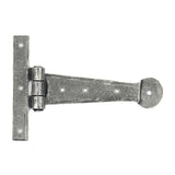 From The Anvil Hinges Pewter Patina / Tee Hinges / 6" (152mm) From The Anvil - Pewter 6" Penny End T Hinge (pair)