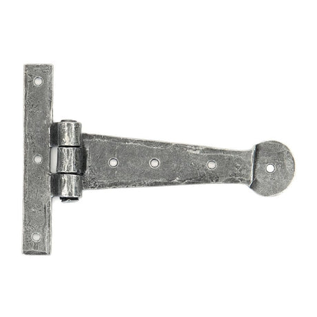 From The Anvil Hinges Pewter Patina / Tee Hinges / 6" (152mm) From The Anvil - Pewter 6" Penny End T Hinge (pair)