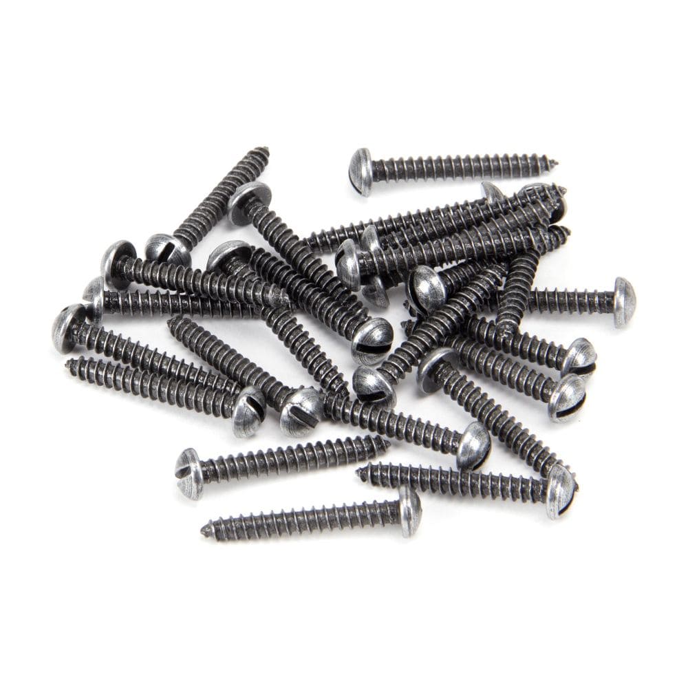 From The Anvil Accessories Pewter Patina / Fixing Packs From The Anvil - Pewter 6 x 1" Round Head Screws (25)
