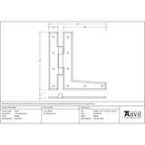 From The Anvil Hinges Pewter Patina / H & HL Hinges / 7" (179mm) From The Anvil - Pewter 7" HL Hinge (pair)