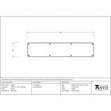 From The Anvil Door Furniture Pewter Patina / Kick Plates / 700 x 150mm From The Anvil - Pewter 700mm x 150mm Kick Plate