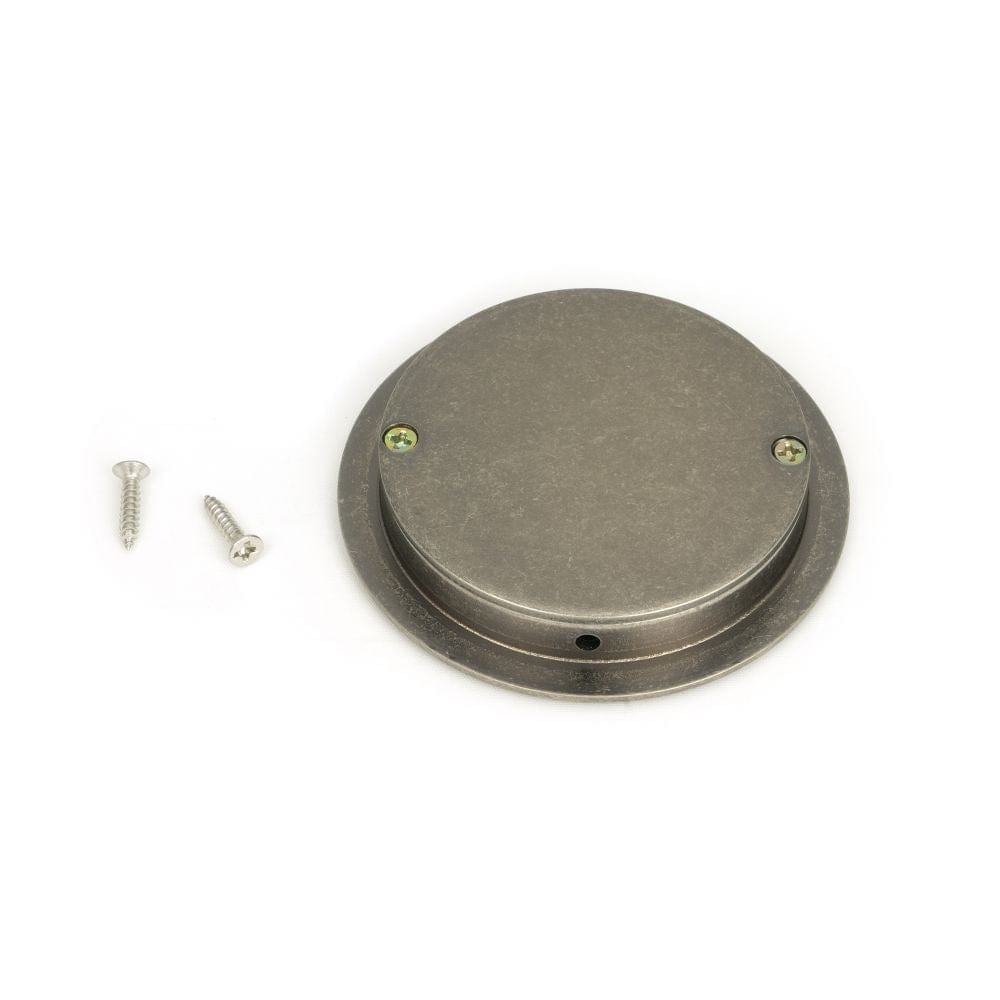 From The Anvil Door Furniture Pewter Patina / Flush Handle / Round From The Anvil - Pewter 75mm Art Deco Round Pull