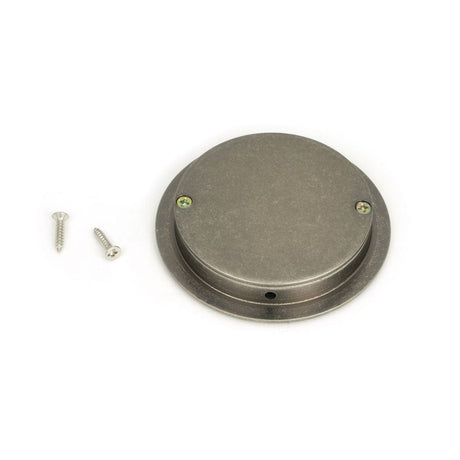 From The Anvil Door Furniture Pewter Patina / Flush Handle / Round From The Anvil - Pewter 75mm Art Deco Round Pull