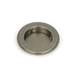 From The Anvil Door Furniture Pewter Patina / Flush Handle / Round From The Anvil - Pewter 75mm Art Deco Round Pull