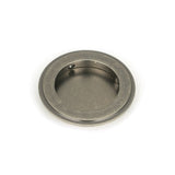 From The Anvil Door Furniture Pewter Patina / Flush Handle / Round From The Anvil - Pewter 75mm Art Deco Round Pull