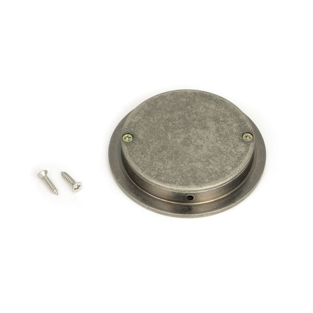 From The Anvil Door Furniture Pewter Patina / Flush Handle / Round From The Anvil - Pewter 75mm Plain Round Pull