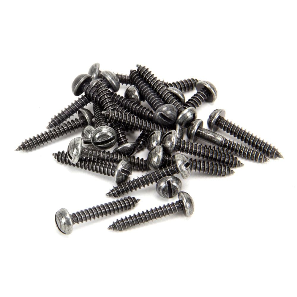 From The Anvil Accessories Pewter Patina / Fixing Packs From The Anvil - Pewter 8 x 1" Round Head Screws (25)