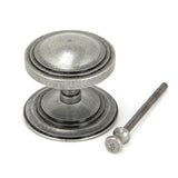 From The Anvil Door Furniture Pewter Patina / Art Deco Centre Door Knob From The Anvil - Pewter Art Deco Centre Door Knob