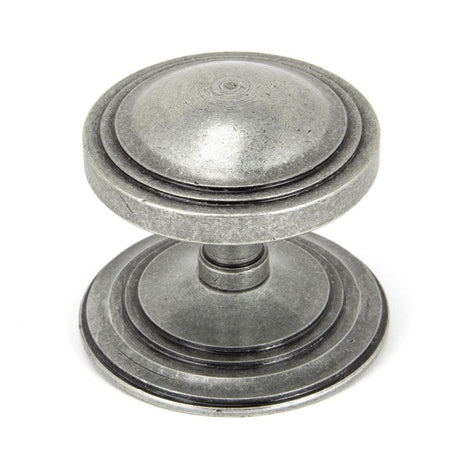 From The Anvil Door Furniture Pewter Patina / Art Deco Centre Door Knob From The Anvil - Pewter Art Deco Centre Door Knob