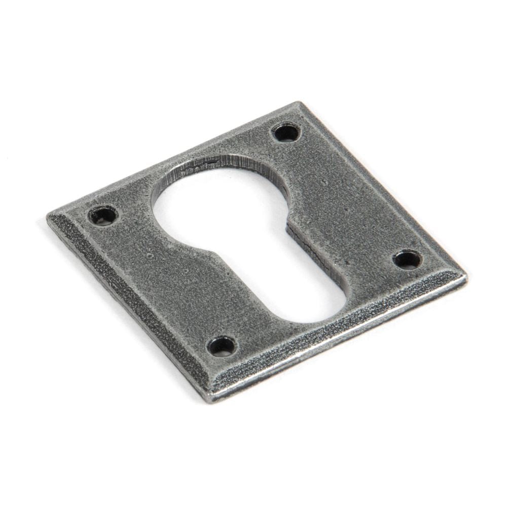 From The Anvil Door Furniture Pewter Patina / Euro Profile Escutcheons From The Anvil - Pewter Avon Euro Escutcheon