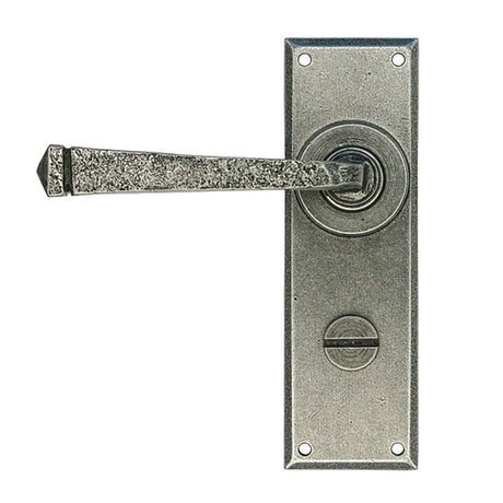 From The Anvil Door Furniture Pewter Patina / Bathroom Lock Handles From The Anvil - Pewter Avon Lever Bathroom Set