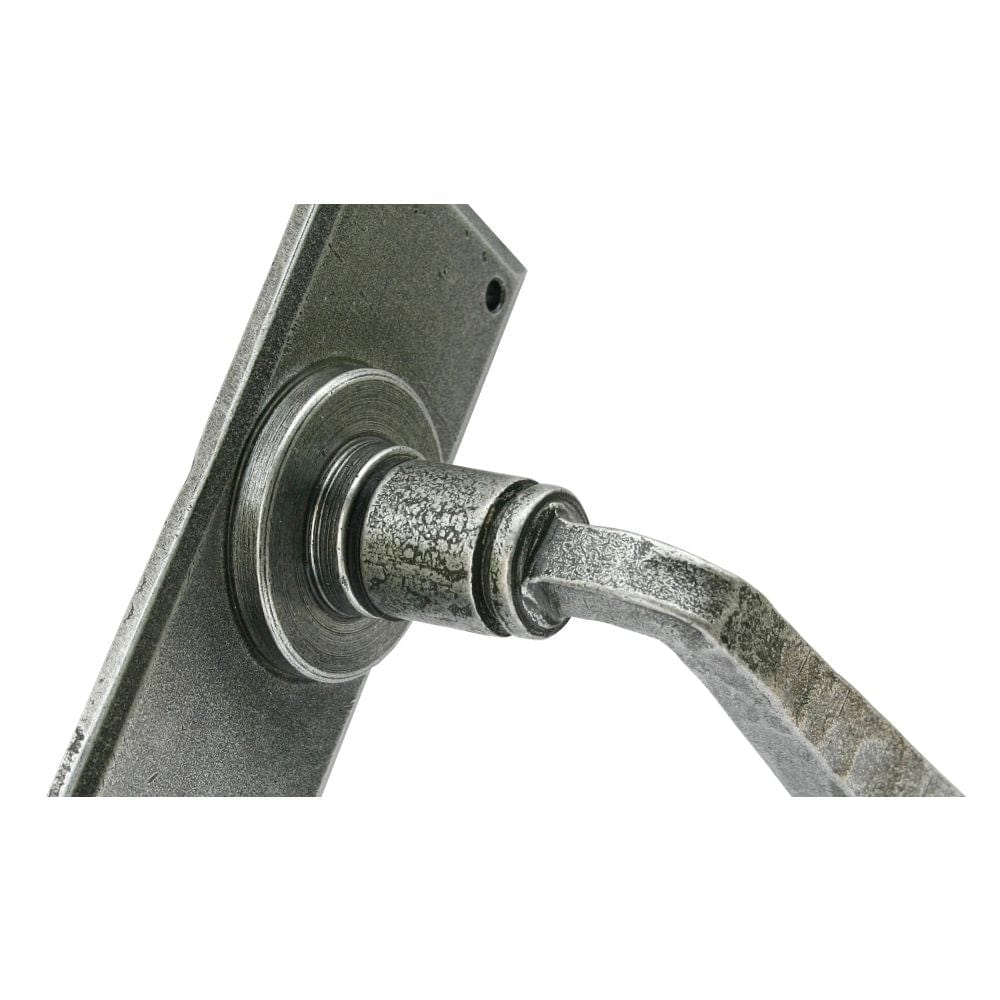 From The Anvil Door Furniture Pewter Patina / Std. Lock Handles From The Anvil - Pewter Avon Lever Lock Set
