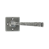 From The Anvil Door Furniture Pewter Patina / Round Rose From The Anvil - Pewter Avon Lever on Rose Set Unsprung