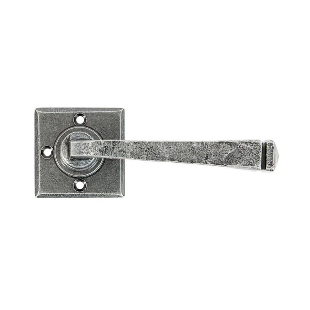 From The Anvil Door Furniture Pewter Patina / Round Rose From The Anvil - Pewter Avon Lever on Rose Set Unsprung