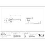 From The Anvil Door Furniture Pewter Patina / Round Rose From The Anvil - Pewter Avon Round Lever on Rose Set (Plain)