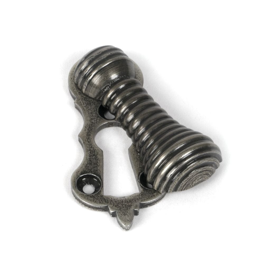 From The Anvil Door Furniture Pewter Patina / Mortice Key Profile Escutcheons From The Anvil - Pewter Beehive Escutcheon