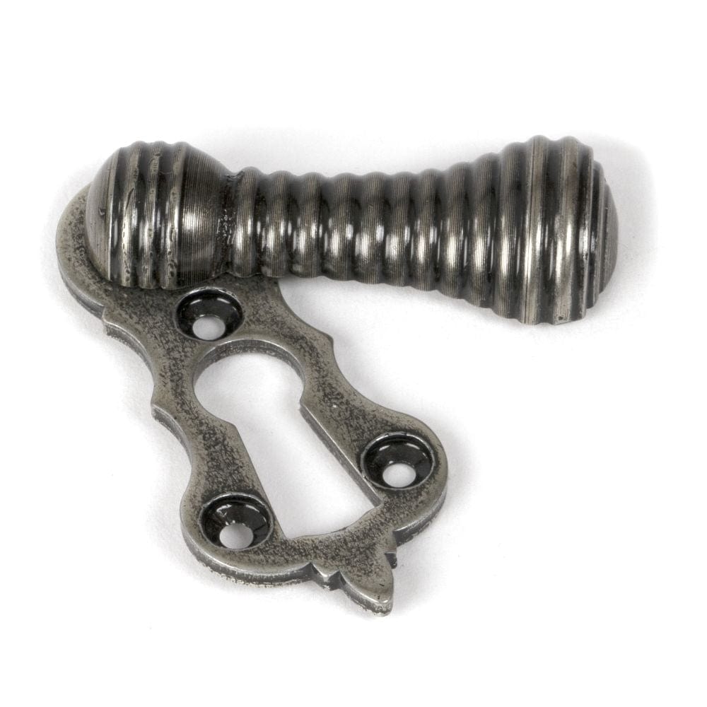 From The Anvil Door Furniture Pewter Patina / Mortice Key Profile Escutcheons From The Anvil - Pewter Beehive Escutcheon
