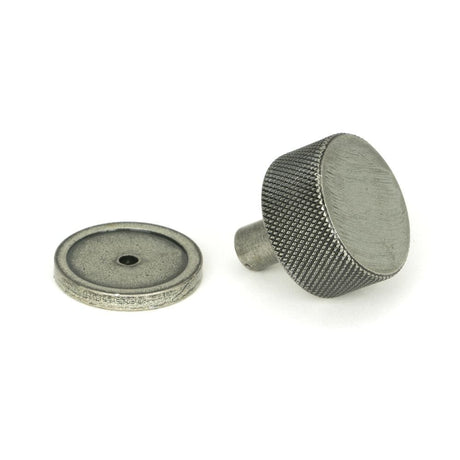 From The Anvil Cabinet Hardware Pewter Patina / Cabinet Knobs / 32mm Dia. From The Anvil - Pewter Brompton Cabinet Knob - 32mm (Plain)