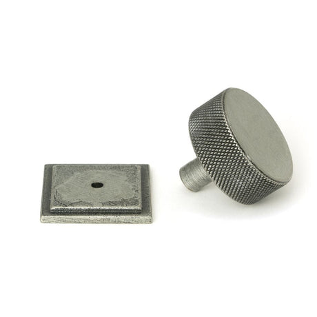 From The Anvil Cabinet Hardware Pewter Patina / Cabinet Knobs / 38mm Dia. From The Anvil - Pewter Brompton Cabinet Knob - 38mm (Square)