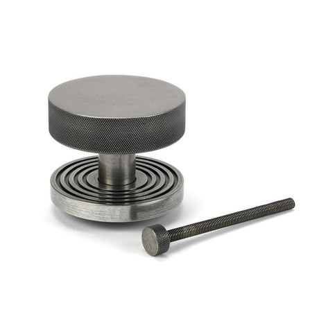 From The Anvil Door Furniture Pewter Patina / Beehive Centre Door Knob From The Anvil - Pewter Brompton Centre Door Knob (Beehive)