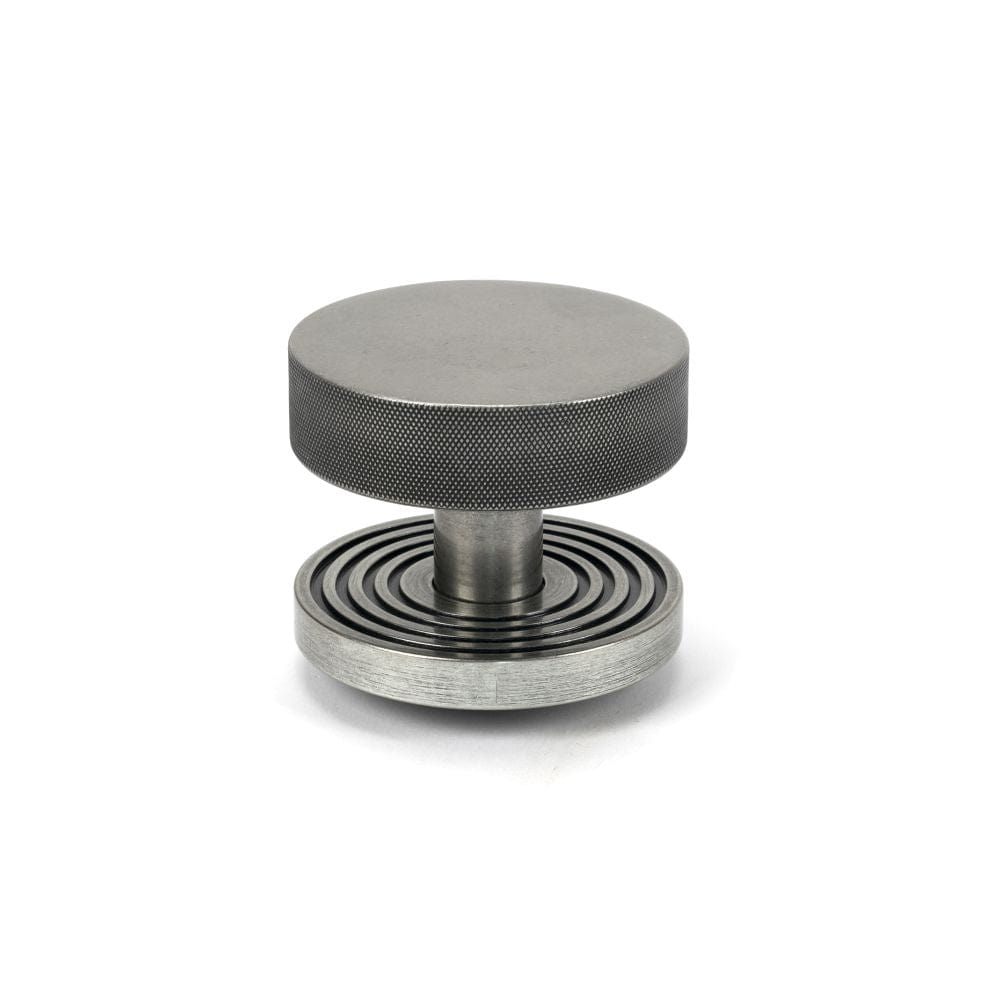 From The Anvil Door Furniture Pewter Patina / Beehive Centre Door Knob From The Anvil - Pewter Brompton Centre Door Knob (Beehive)
