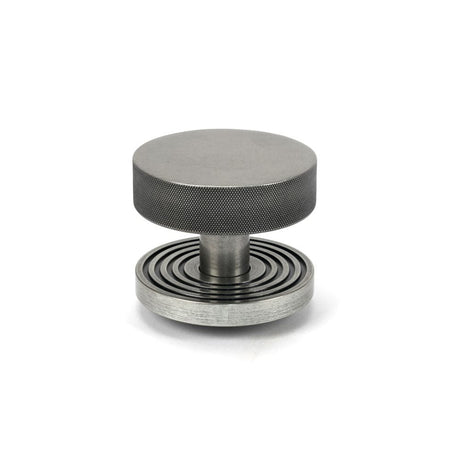 From The Anvil Door Furniture Pewter Patina / Beehive Centre Door Knob From The Anvil - Pewter Brompton Centre Door Knob (Beehive)
