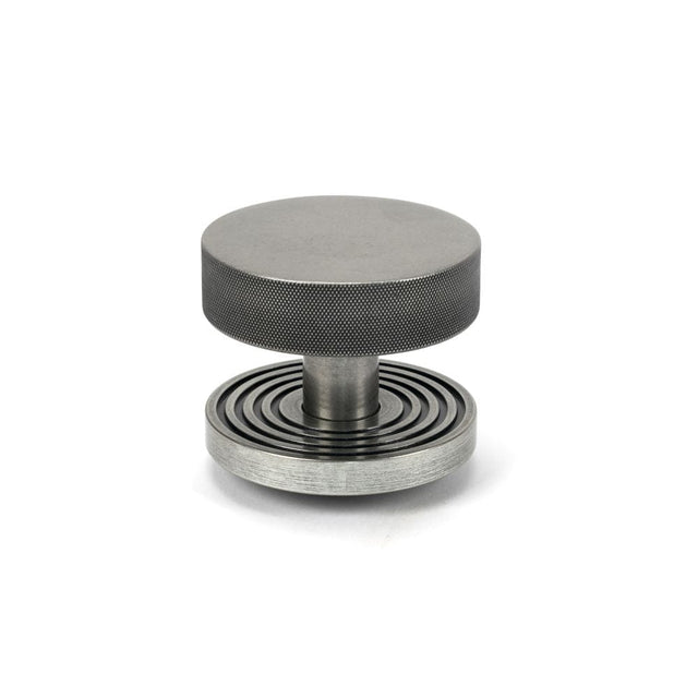 From The Anvil Door Furniture Pewter Patina / Beehive Centre Door Knob From The Anvil - Pewter Brompton Centre Door Knob (Beehive)