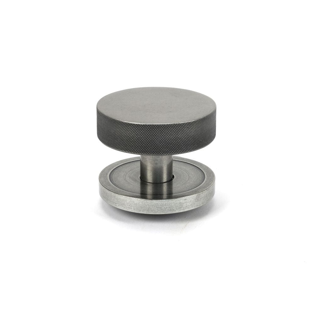 From The Anvil Door Furniture Pewter Patina From The Anvil - Pewter Brompton Centre Door Knob (Plain)