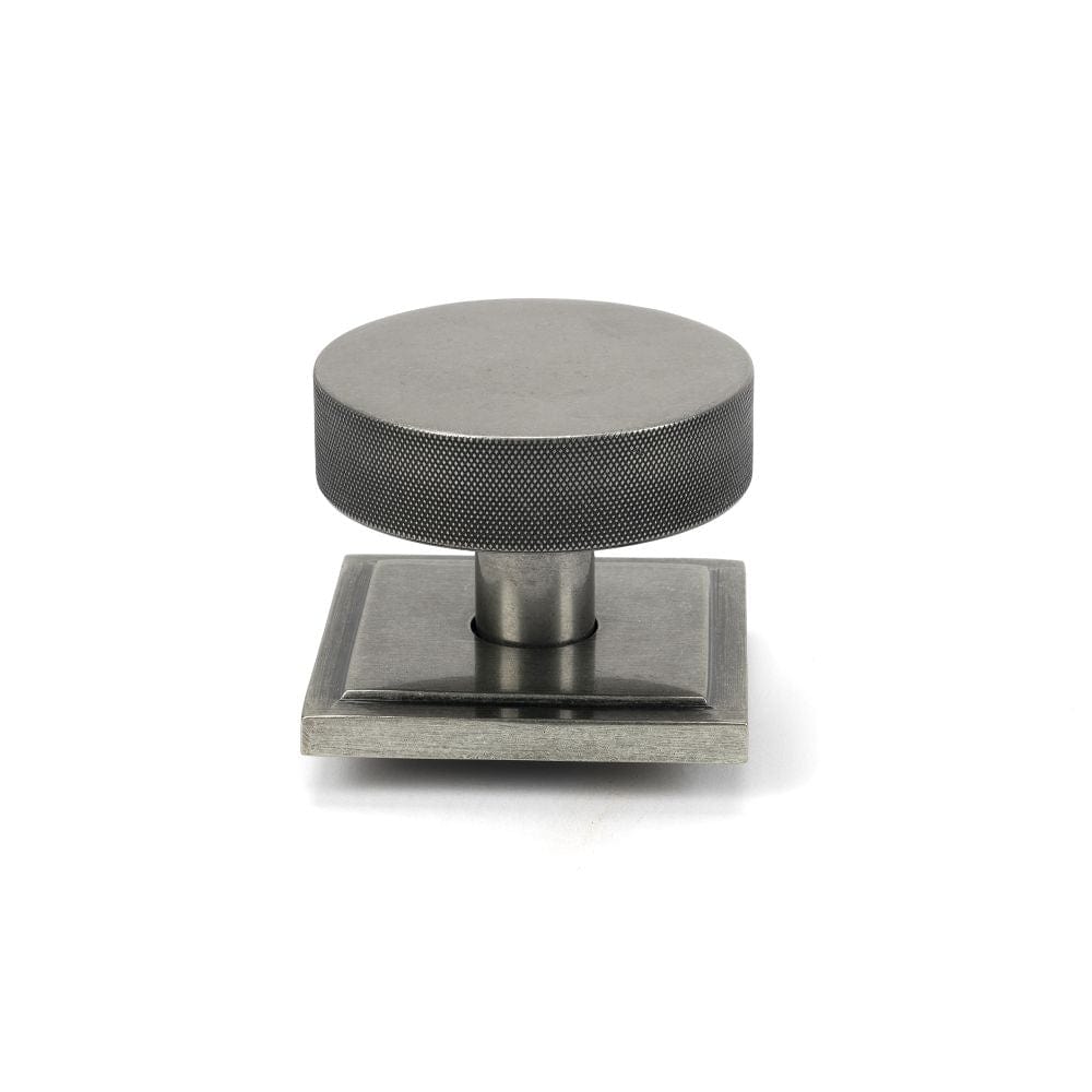 From The Anvil Door Furniture Pewter Patina / Square Centre Door Knob From The Anvil - Pewter Brompton Centre Door Knob (Square)