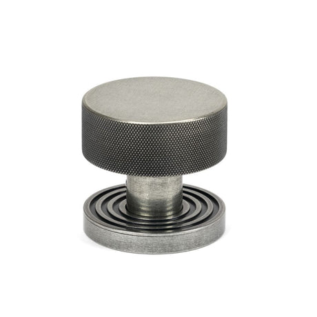 From The Anvil Door Furniture Pewter Patina / Mortice/Rim Knobs From The Anvil - Pewter Brompton Mortice/Rim Knob Set (Beehive)