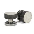 From The Anvil Door Furniture Pewter Patina / Mortice/Rim Knobs From The Anvil - Pewter Brompton Mortice/Rim Knob Set (Beehive)