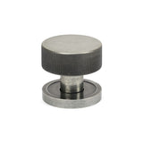From The Anvil Door Furniture Pewter Patina / Mortice/Rim Knobs From The Anvil - Pewter Brompton Mortice/Rim Knob Set (Plain)