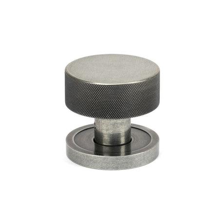 From The Anvil Door Furniture Pewter Patina / Mortice/Rim Knobs From The Anvil - Pewter Brompton Mortice/Rim Knob Set (Plain)