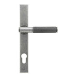 From The Anvil Door Furniture Pewter Patina / Multi Point Lock Set / 92mm c/c From The Anvil - Pewter Brompton Slimline Lever Espag. Lock Set