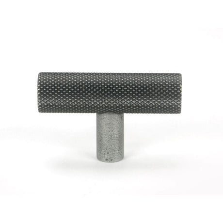 From The Anvil Cabinet Hardware Pewter Patina / Cabinet T-Pulls From The Anvil - Pewter Brompton T-Bar